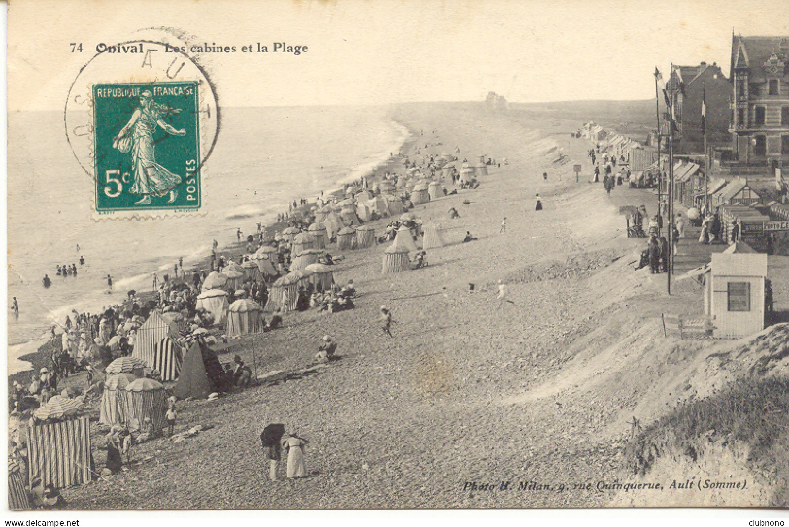 CPA - ONIVAL - LES CABINES ET LA PLAGE - Onival