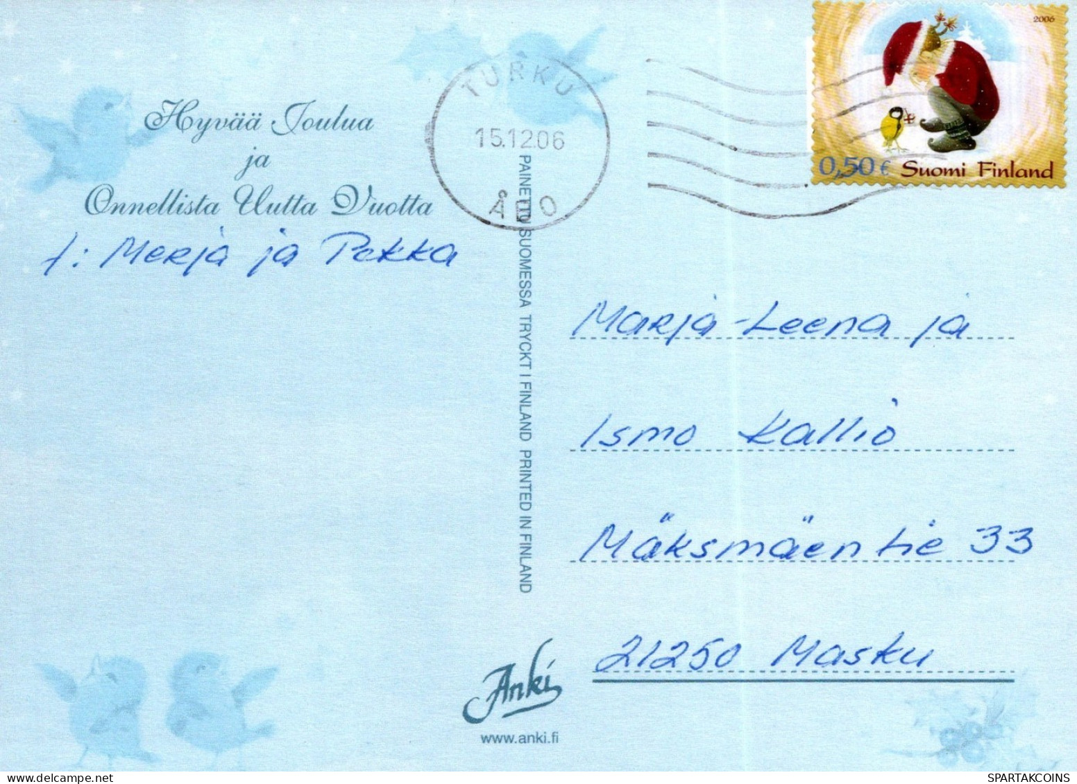 ANGEL CHRISTMAS Holidays Vintage Postcard CPSM #PAJ319.GB - Anges