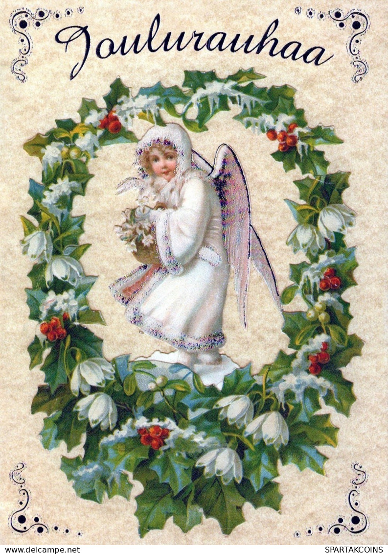 ANGEL CHRISTMAS Holidays Vintage Postcard CPSM #PAJ319.GB - Anges