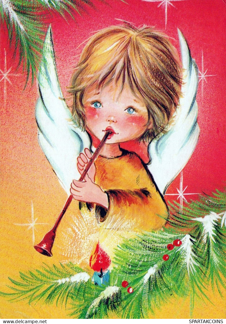 ANGEL CHRISTMAS Holidays Vintage Postcard CPSM #PAJ380.GB - Engel