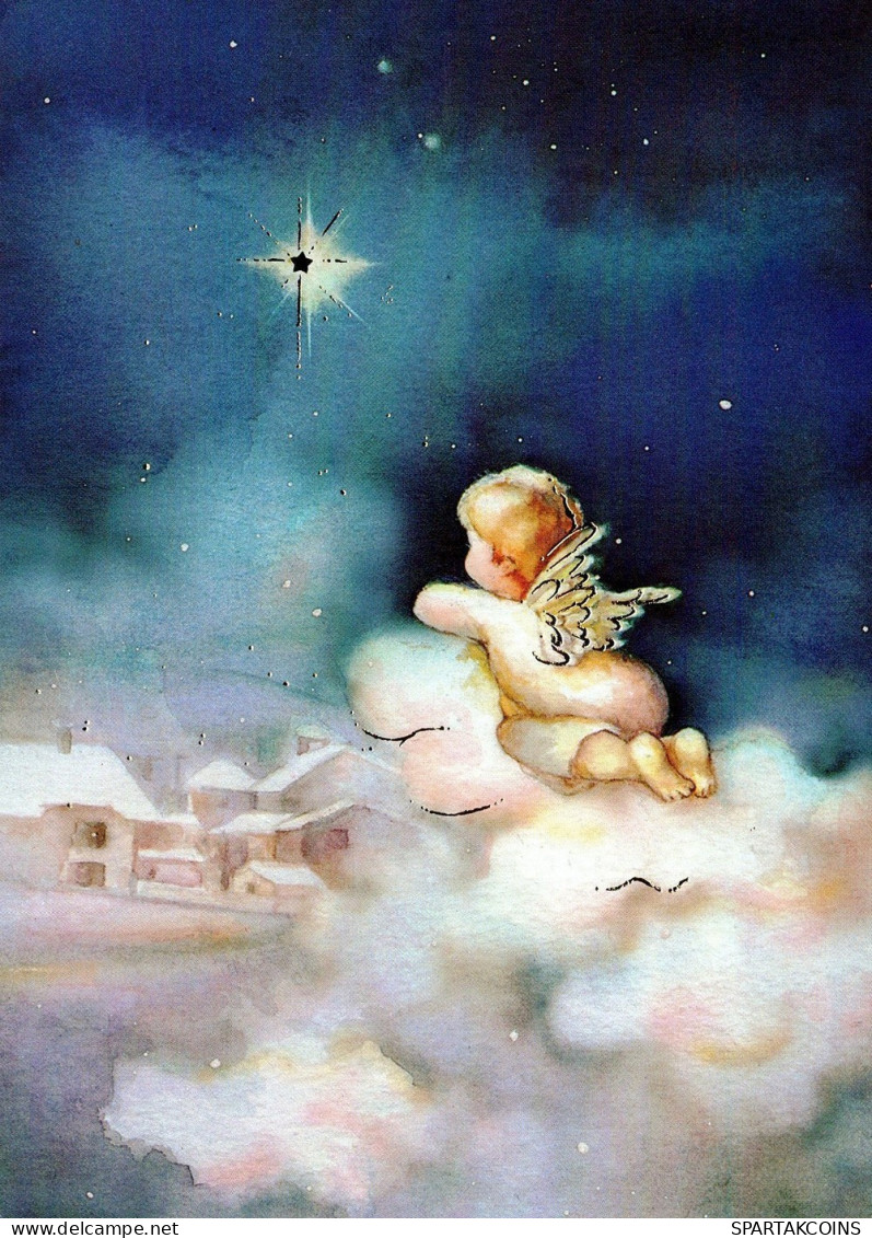 ANGEL CHRISTMAS Holidays Vintage Postcard CPSM #PAJ256.GB - Engelen