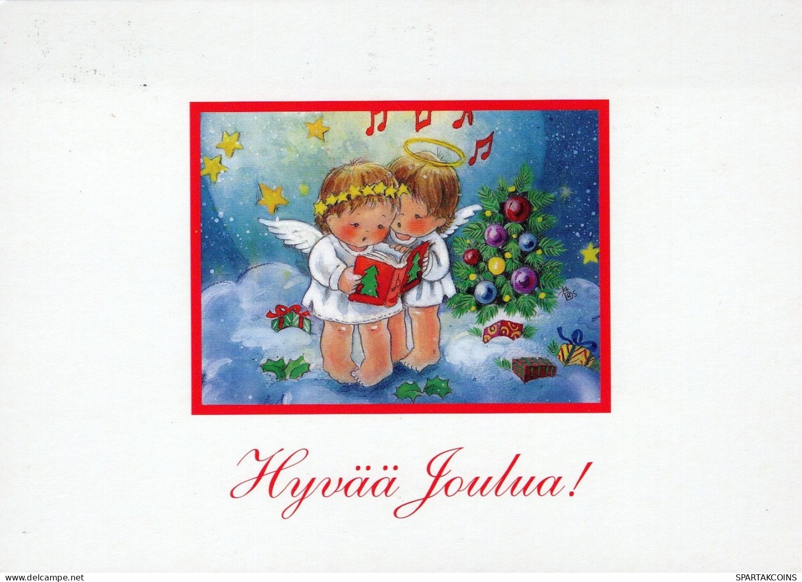 ANGEL CHRISTMAS Holidays Vintage Postcard CPSM #PAH242.GB - Angeli