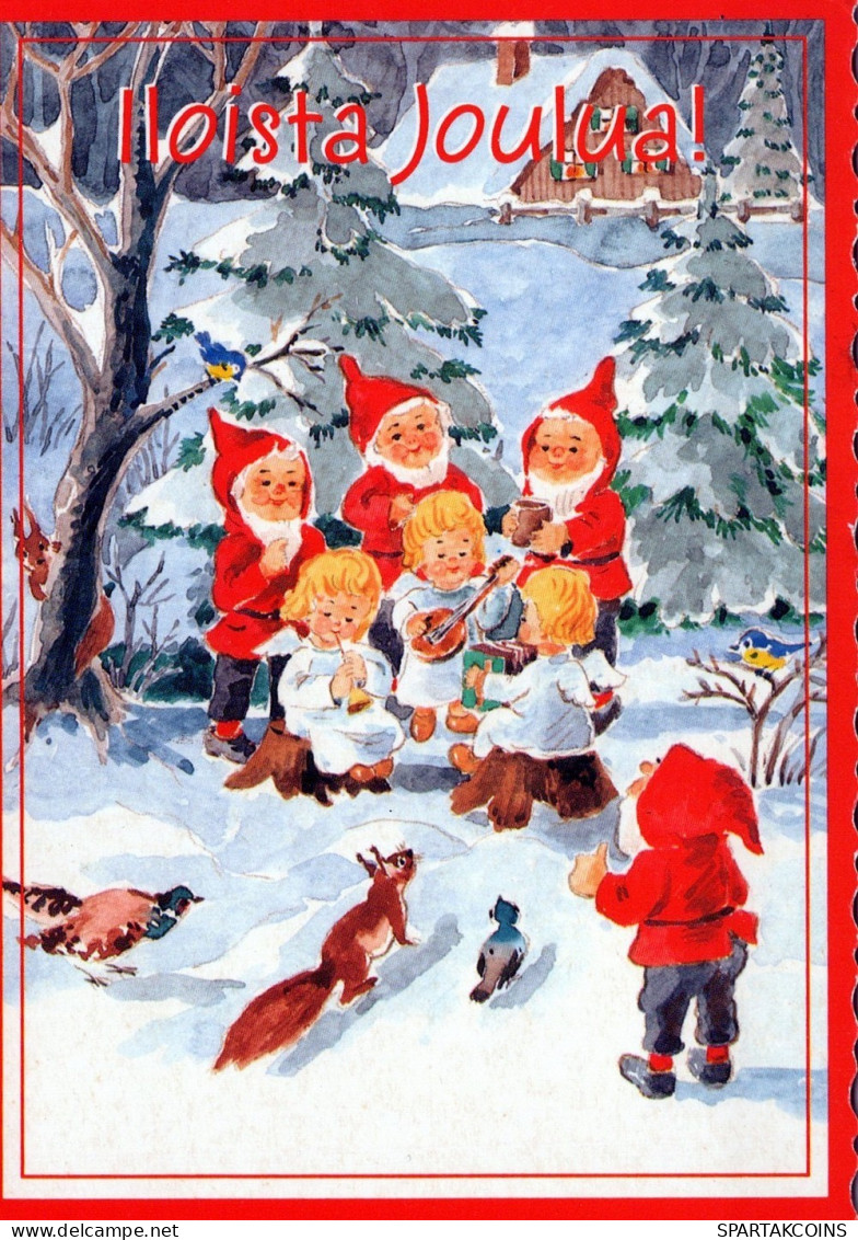 ANGEL CHRISTMAS Holidays Vintage Postcard CPSM #PAG866.GB - Angels