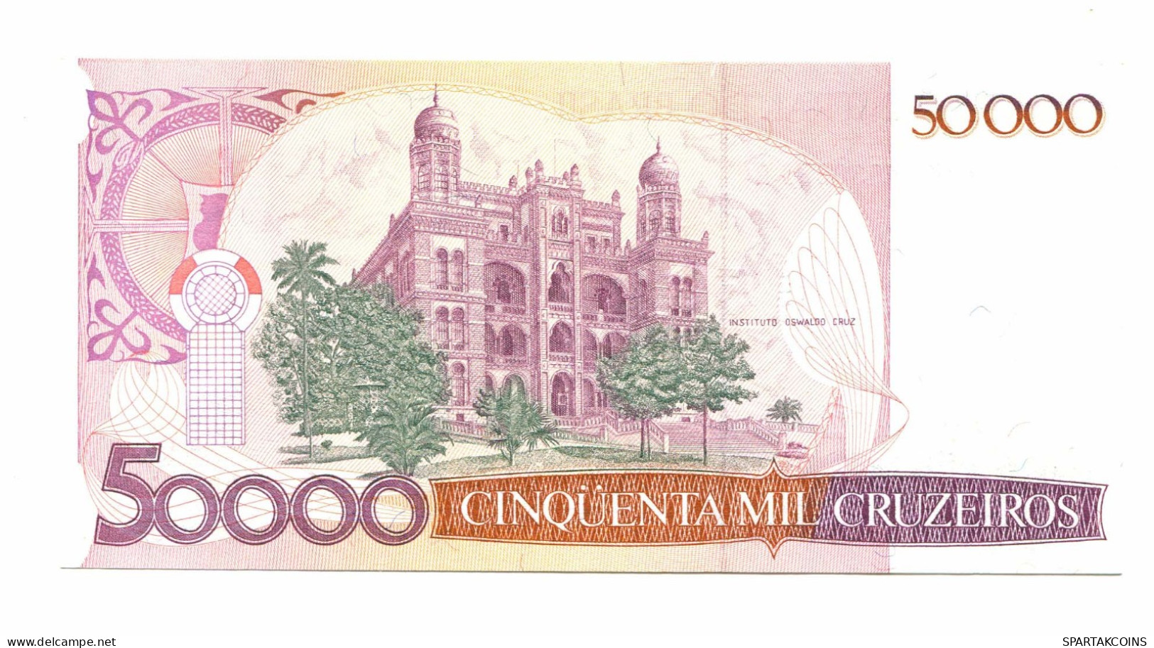 BRAZIL REPLACEMENT NOTE Star*A 50 CRUZADOS ON 50000 CRUZEIROS 1986 UNC P10986.6 - [11] Emissions Locales