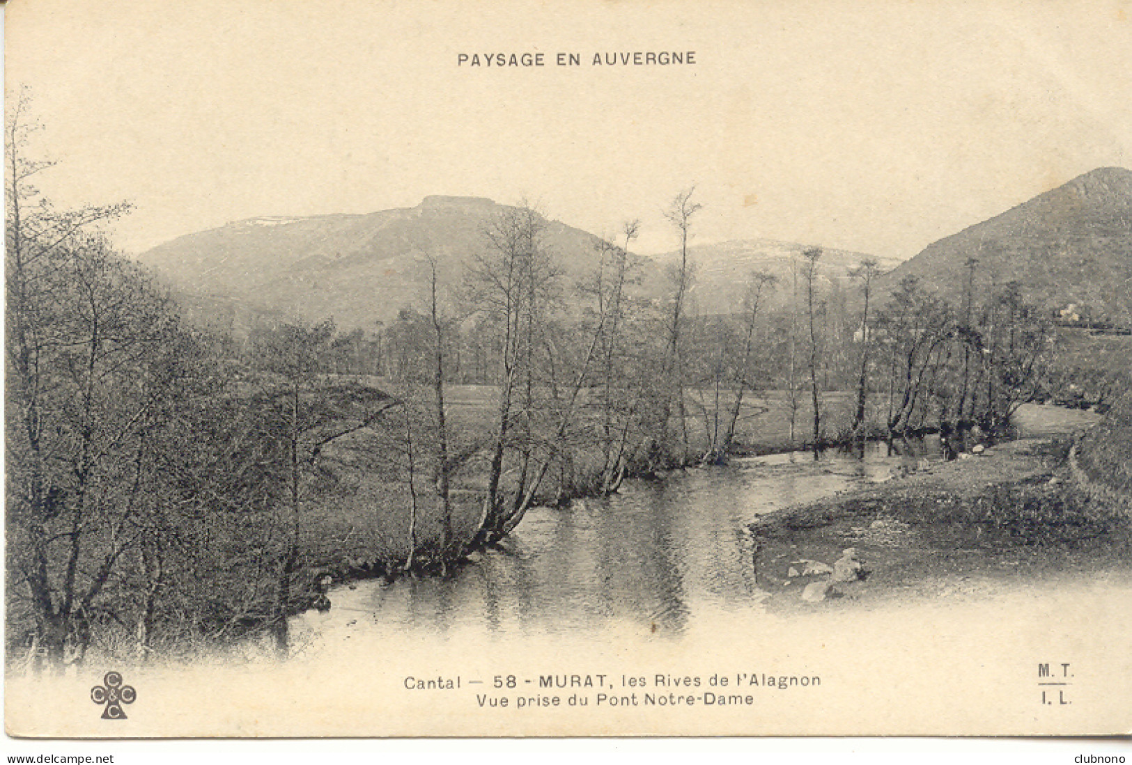 CPA - MURAT - LES RIVES DE L'ALAGNON - VUE PRISE DU PONT N.DAME - Murat