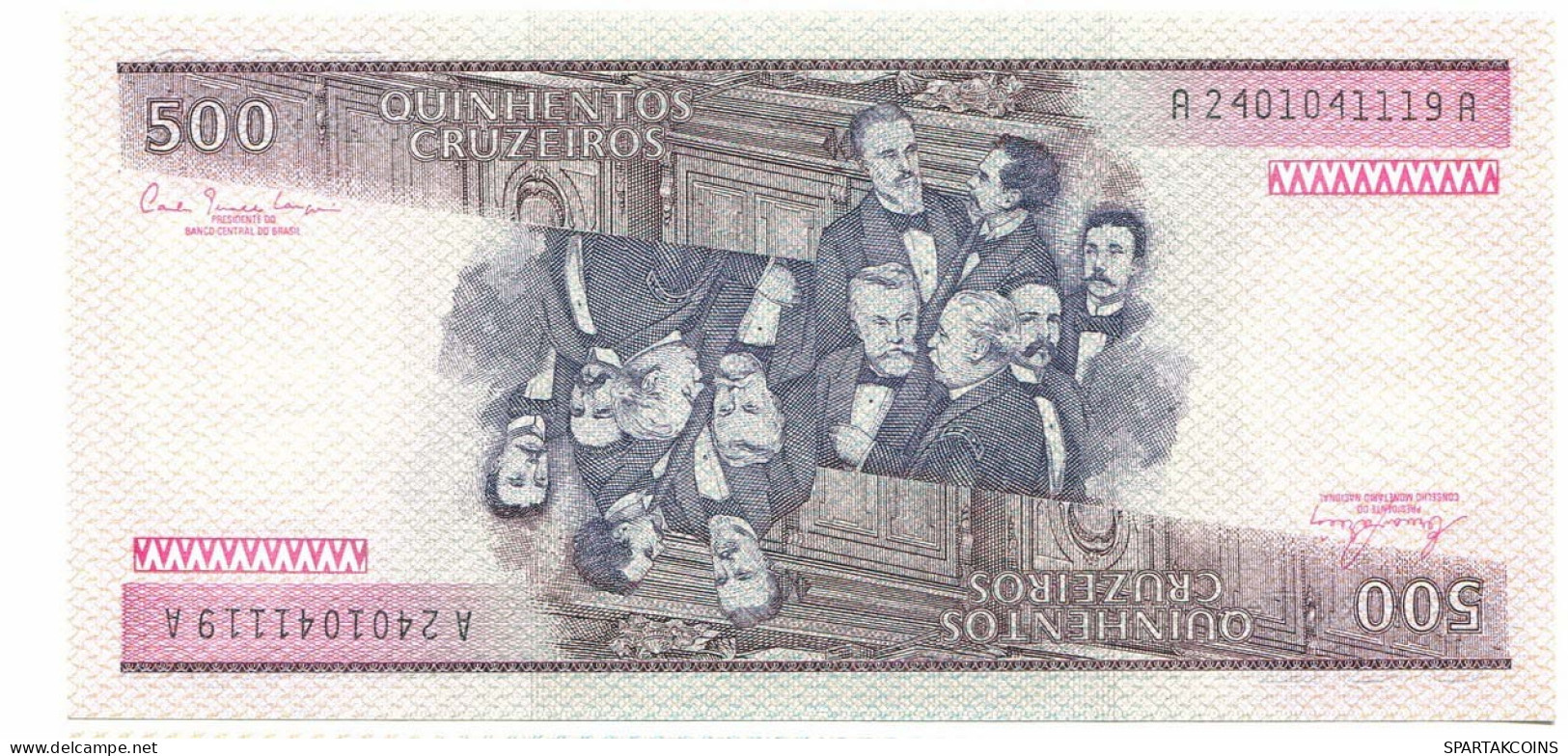 BRASIL 500 CRUZEIROS 1981 UNC Paper Money Banknote #P10864.4 - [11] Emissioni Locali