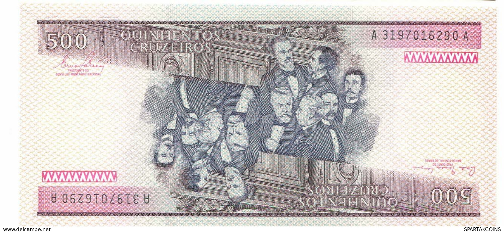 BRASIL 500 CRUZEIROS 1981 UNC Paper Money Banknote #P10865.4 - [11] Local Banknote Issues