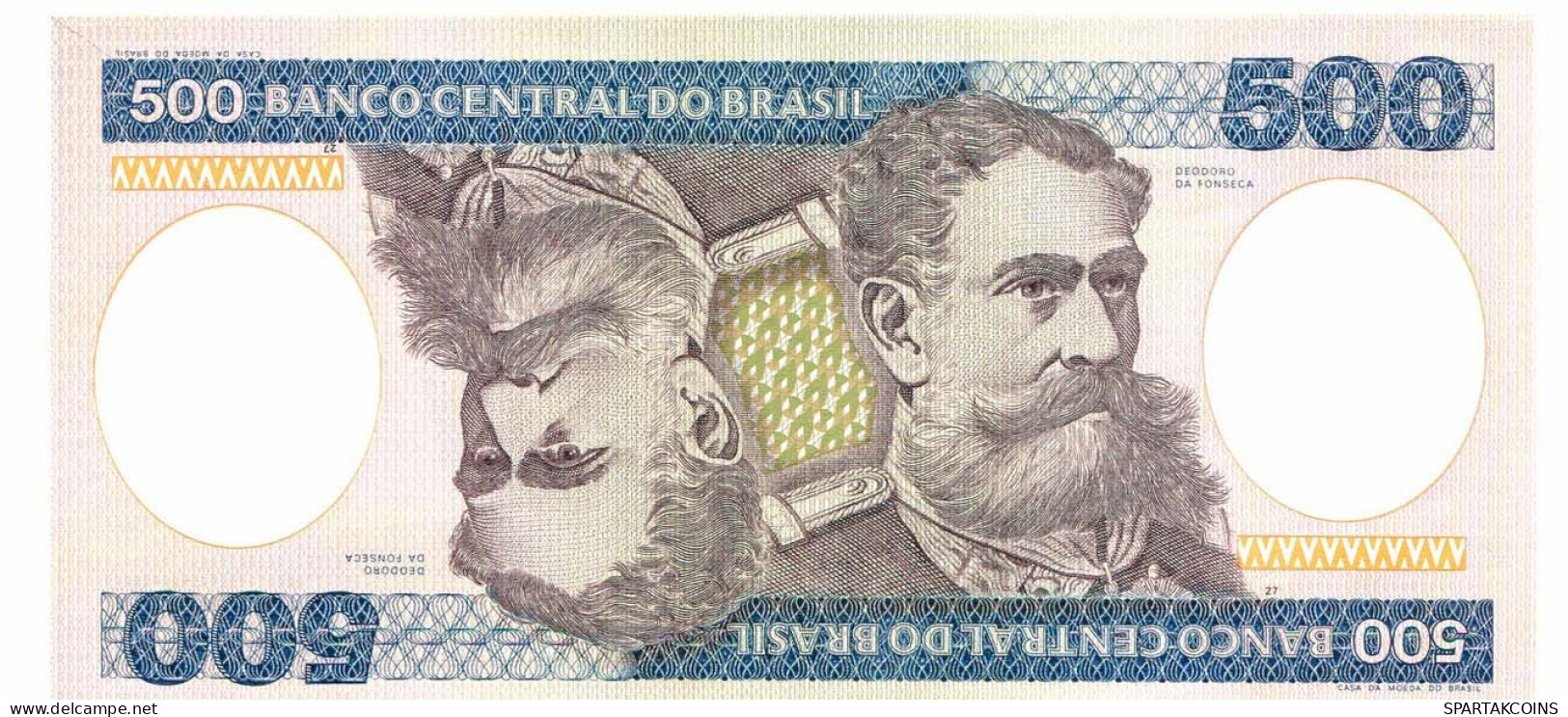 BRASIL 500 CRUZEIROS 1981 UNC Paper Money Banknote #P10865.4 - [11] Emissioni Locali