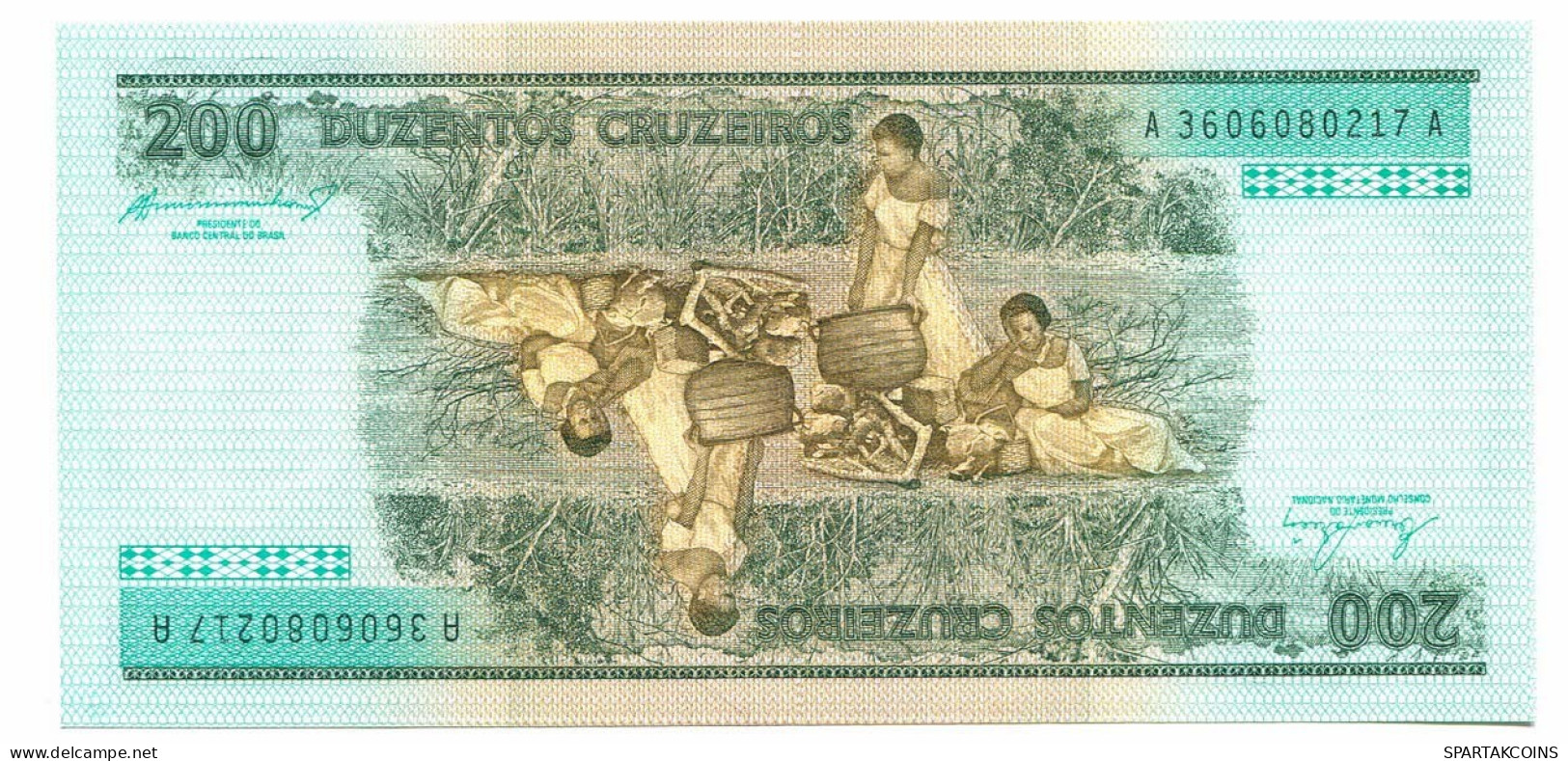 BRASIL 200 CRUZEIROS 1984 UNC Paper Money Banknote #P10859.4 - [11] Emissioni Locali