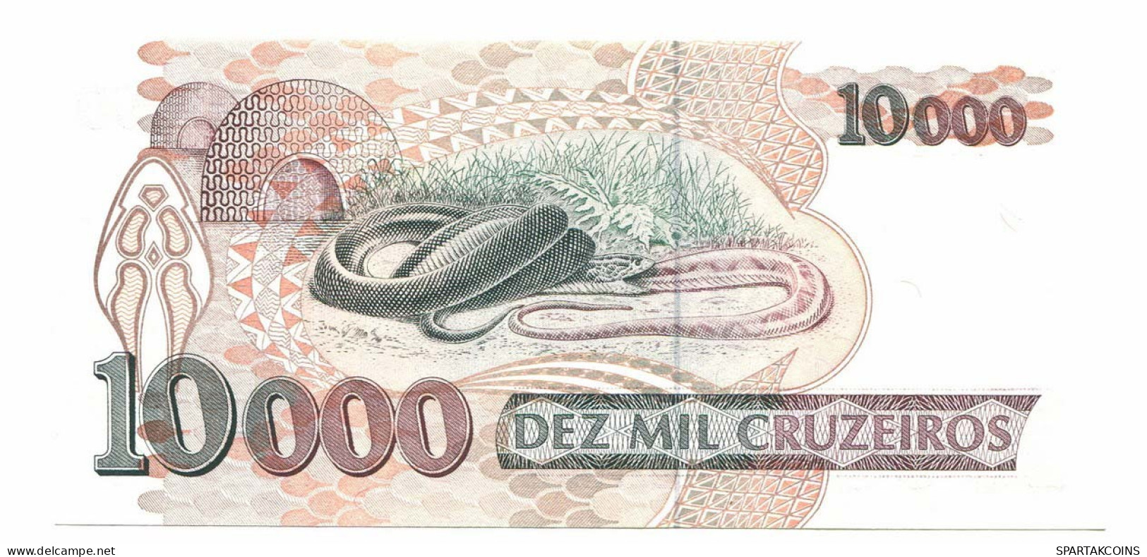 BRASIL 10000 CRUZEIROS 1993 UNC Paper Money Banknote #P10886.4 - [11] Emissioni Locali