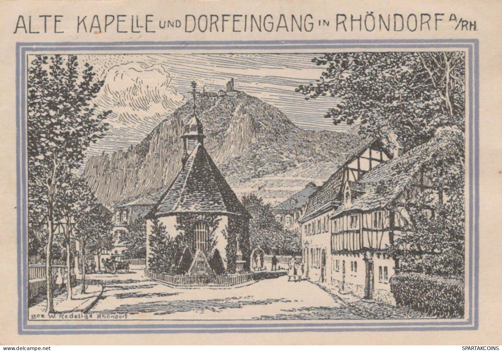 99 PFENNIG 1921 Stadt BAD HONNEF Rhine DEUTSCHLAND Notgeld Banknote #PF999 - [11] Lokale Uitgaven