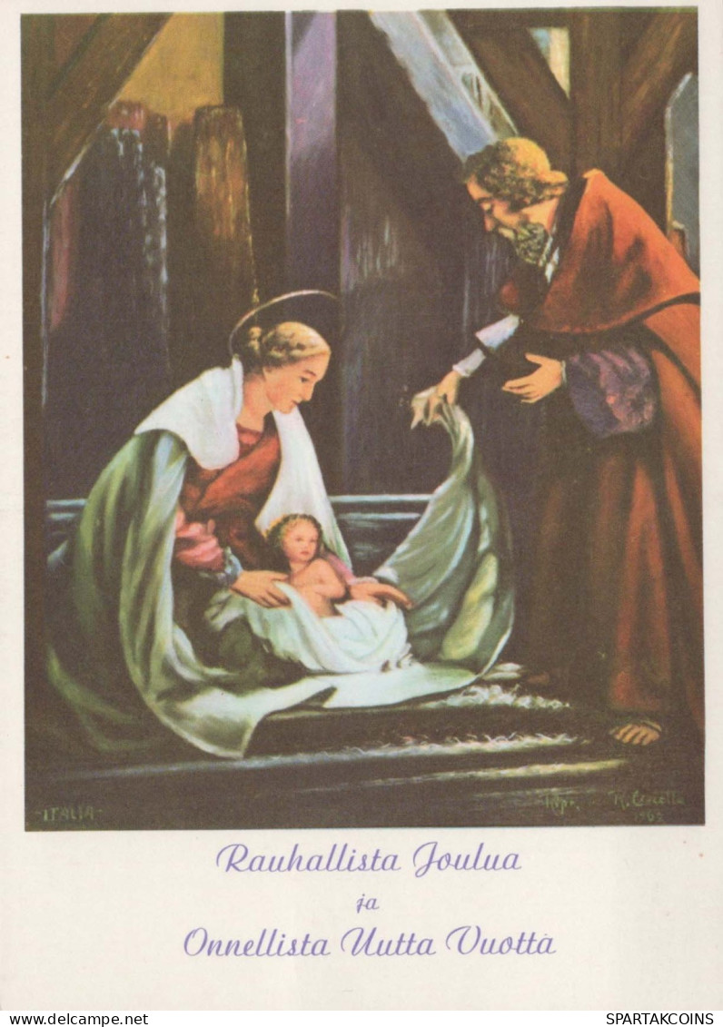 Virgen María Virgen Niño JESÚS Navidad Religión Vintage Tarjeta Postal CPSM #PBB759.ES - Jungfräuliche Marie Und Madona