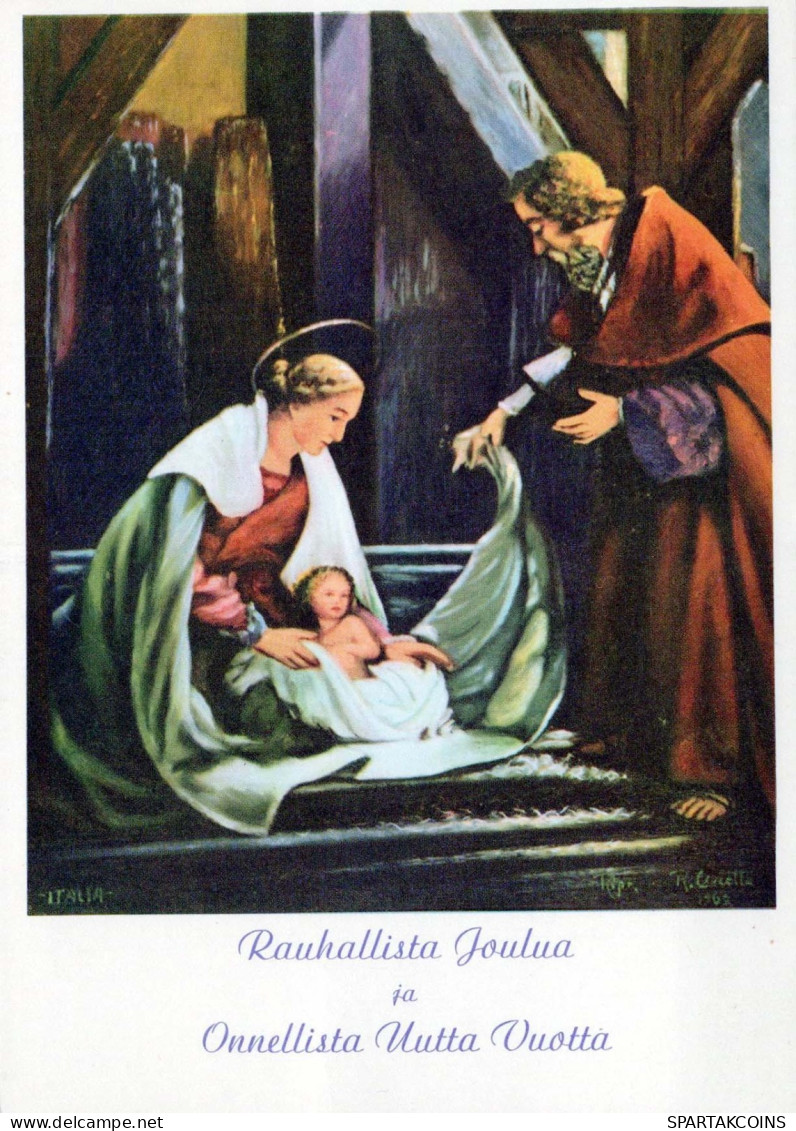 Virgen María Virgen Niño JESÚS Navidad Religión Vintage Tarjeta Postal CPSM #PBB759.ES - Jungfräuliche Marie Und Madona