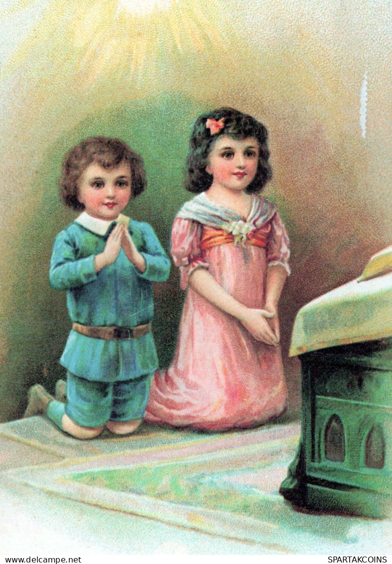 NIÑOS Escena Paisaje Vintage Tarjeta Postal CPSM #PBB312.ES - Scènes & Paysages