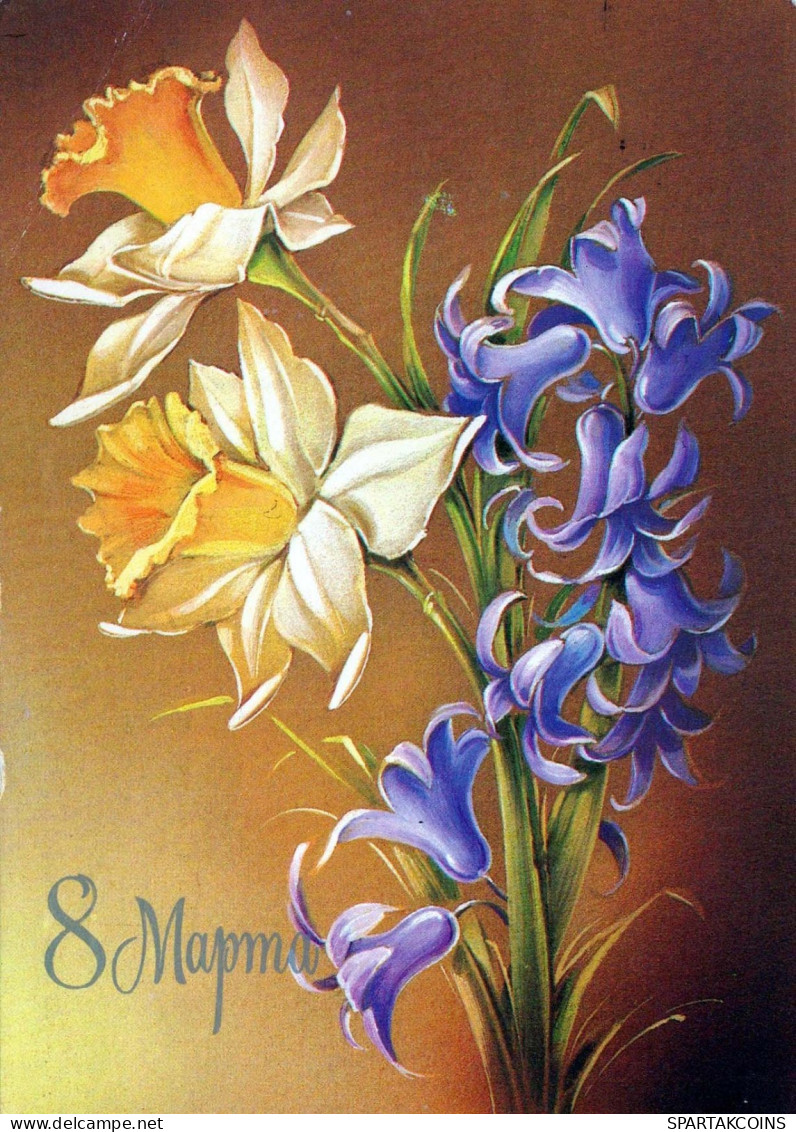 FLORES Vintage Tarjeta Postal CPSM #PAR722.ES - Flowers