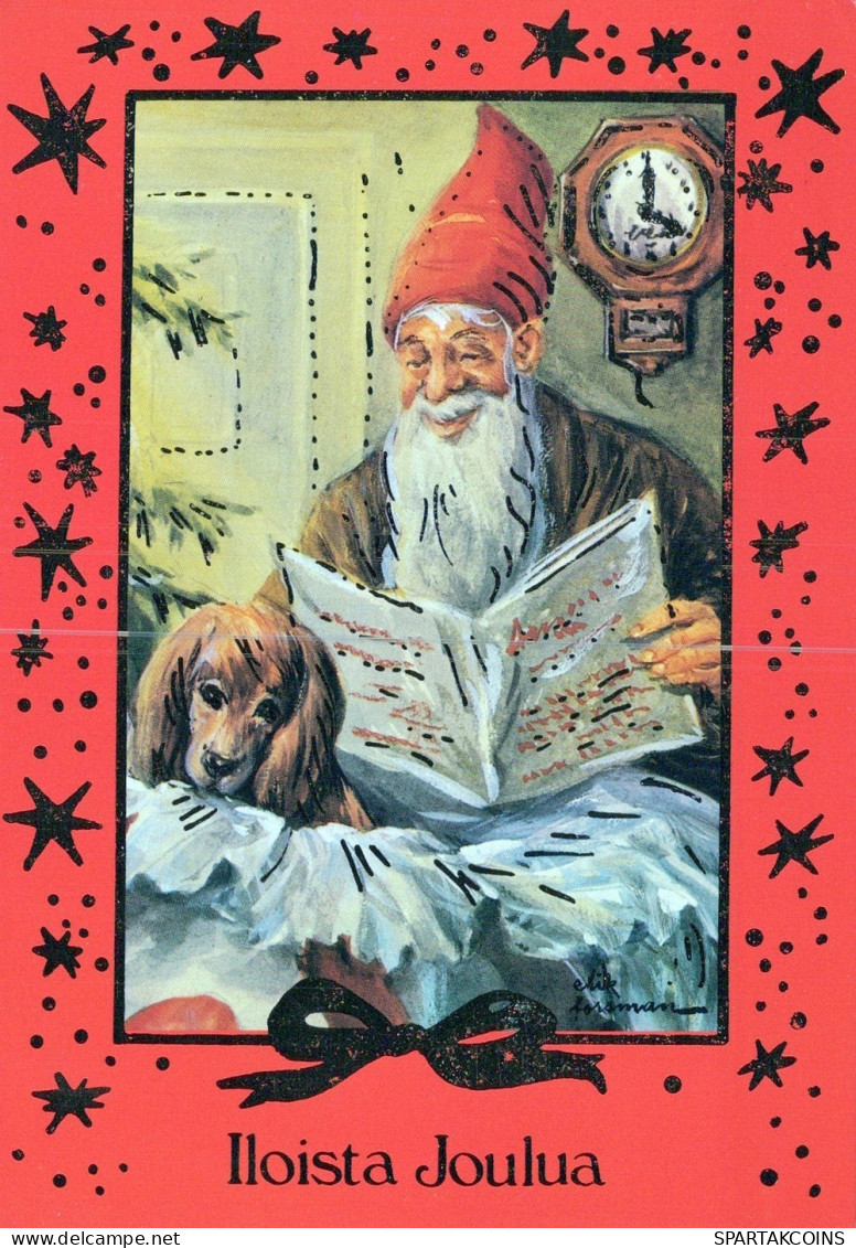 PAPÁ NOEL NAVIDAD Fiesta Vintage Tarjeta Postal CPSM #PAK973.ES - Santa Claus