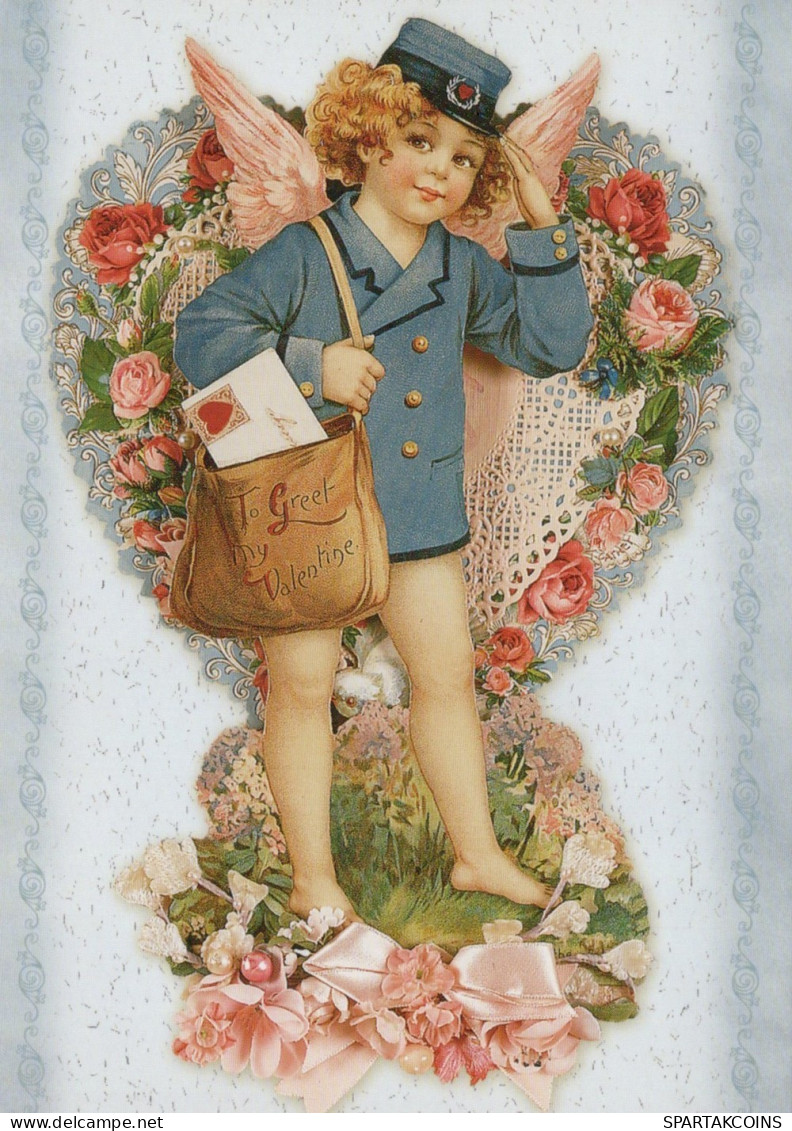 ÁNGEL NAVIDAD Vintage Tarjeta Postal CPSM #PAJ125.ES - Anges