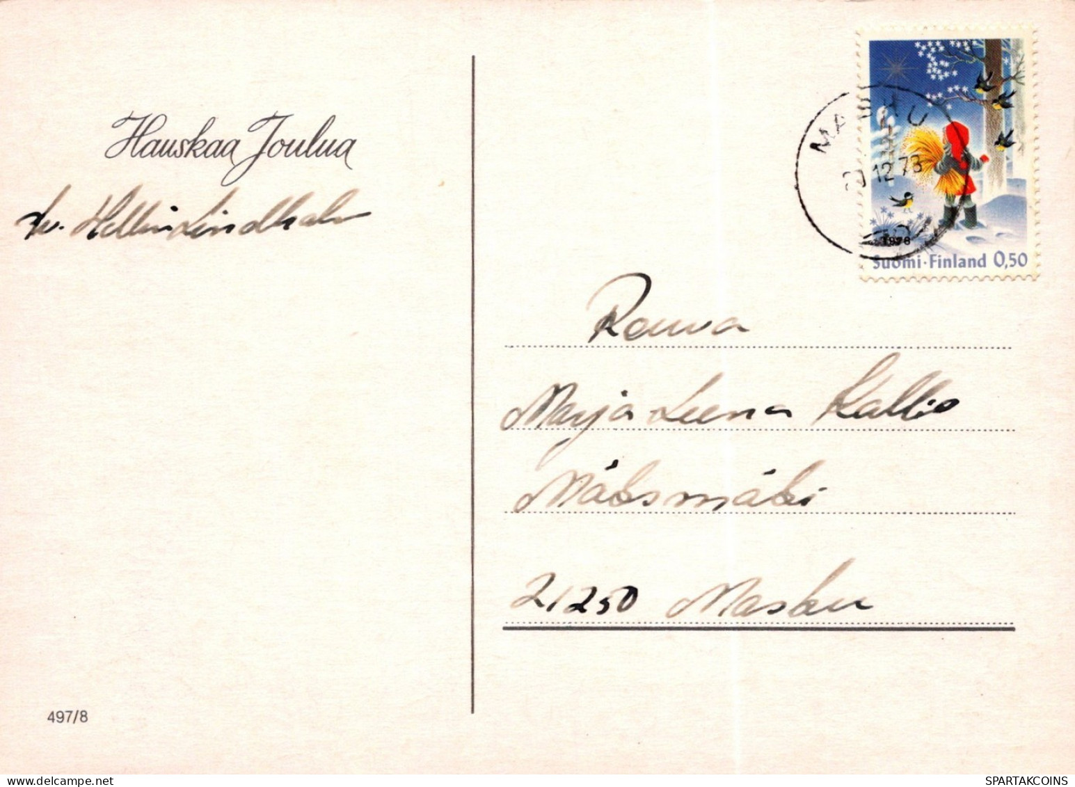 ÁNGEL NAVIDAD Vintage Tarjeta Postal CPSM #PAH932.ES - Anges