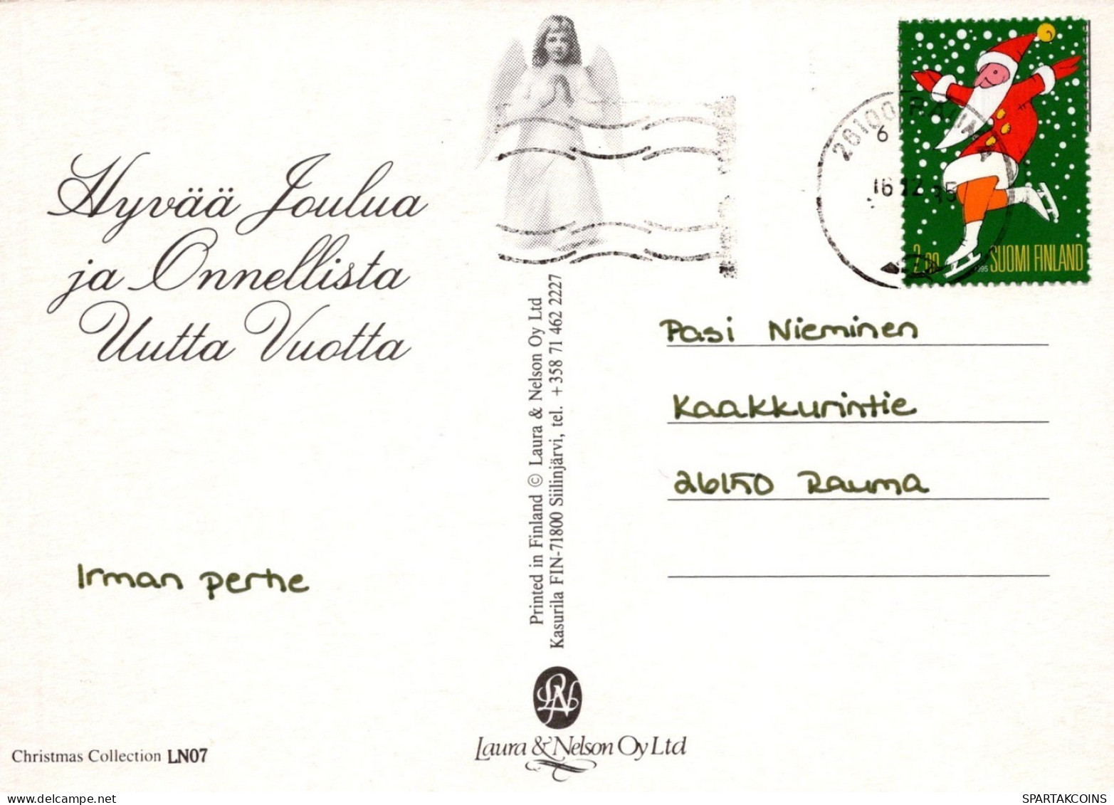 ÁNGEL NAVIDAD Vintage Tarjeta Postal CPSM #PAJ320.ES - Engelen