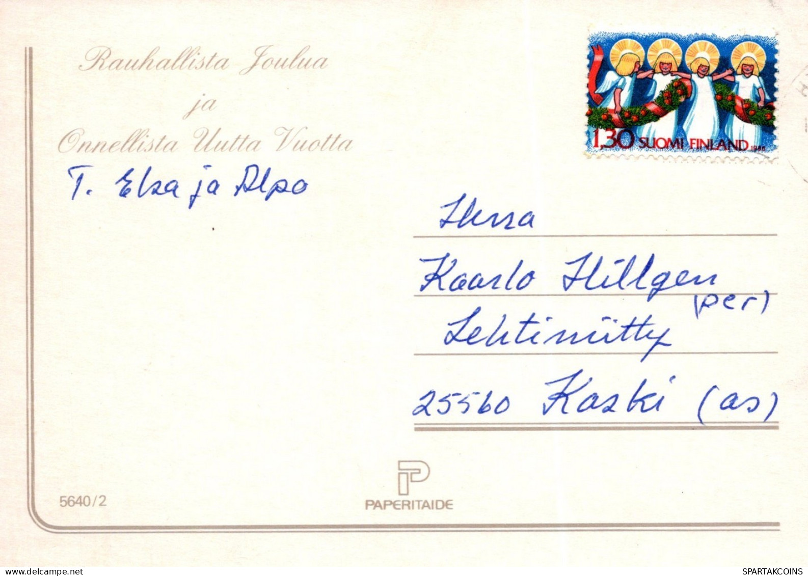 ÁNGEL NAVIDAD Vintage Tarjeta Postal CPSM #PAH052.ES - Engelen