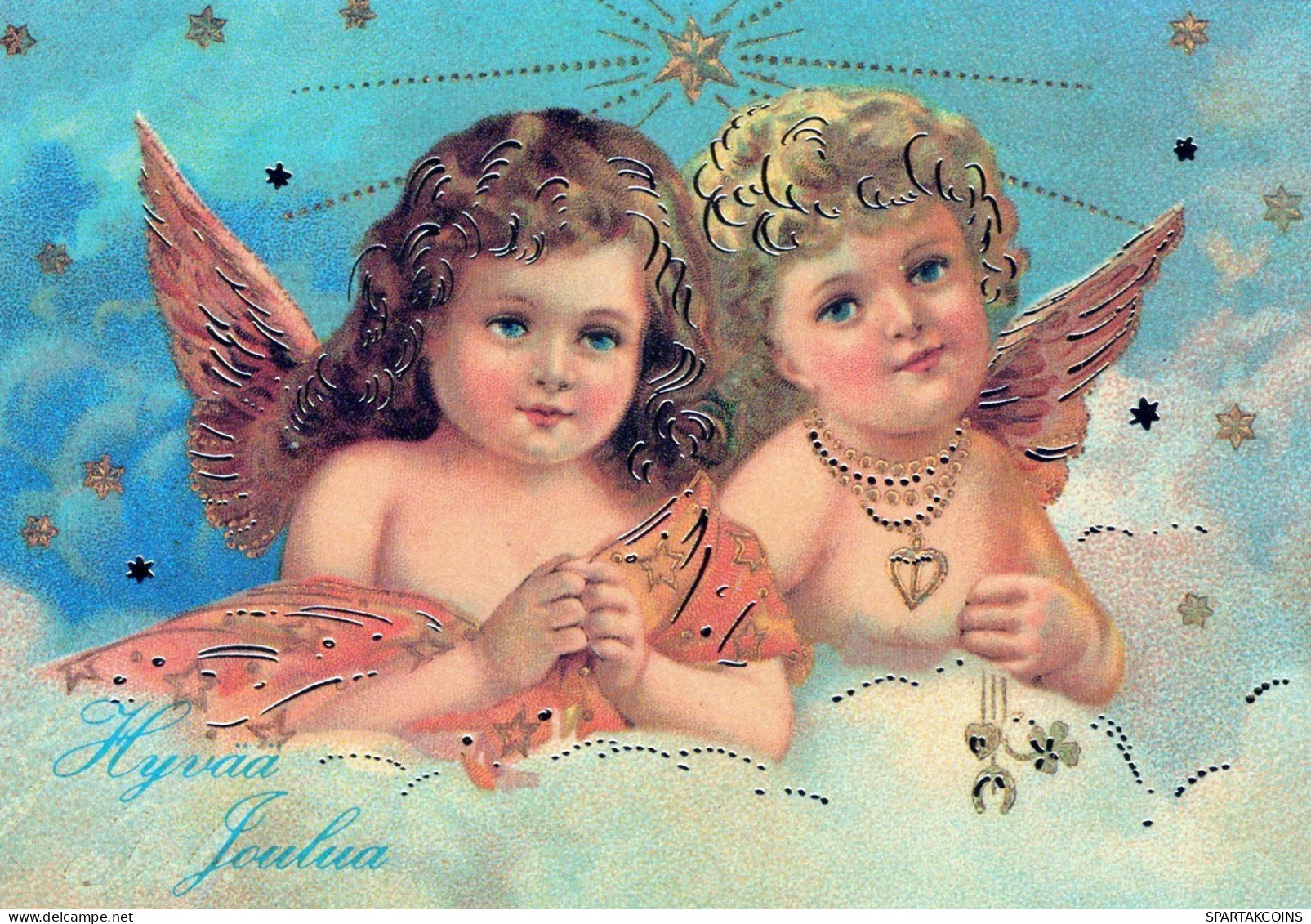 ÁNGEL NAVIDAD Vintage Tarjeta Postal CPSM #PAH052.ES - Engel