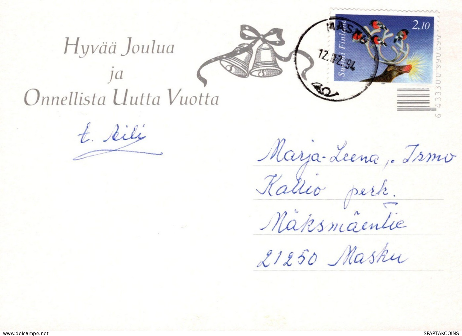 ÁNGEL NAVIDAD Vintage Tarjeta Postal CPSM #PAH743.ES - Engel