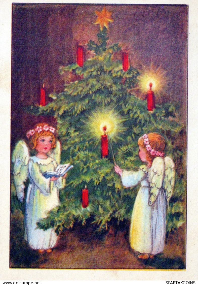 ÁNGEL NAVIDAD Vintage Tarjeta Postal CPSM #PAH865.ES - Anges