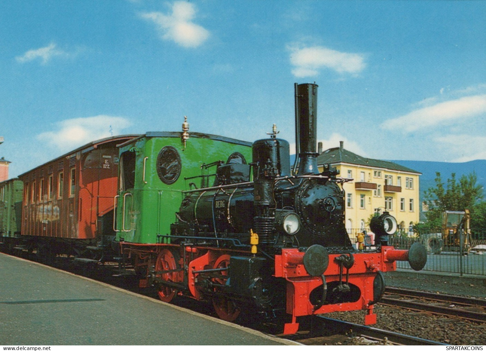 TREN TRANSPORTE Ferroviario Vintage Tarjeta Postal CPSM #PAA993.ES - Treni