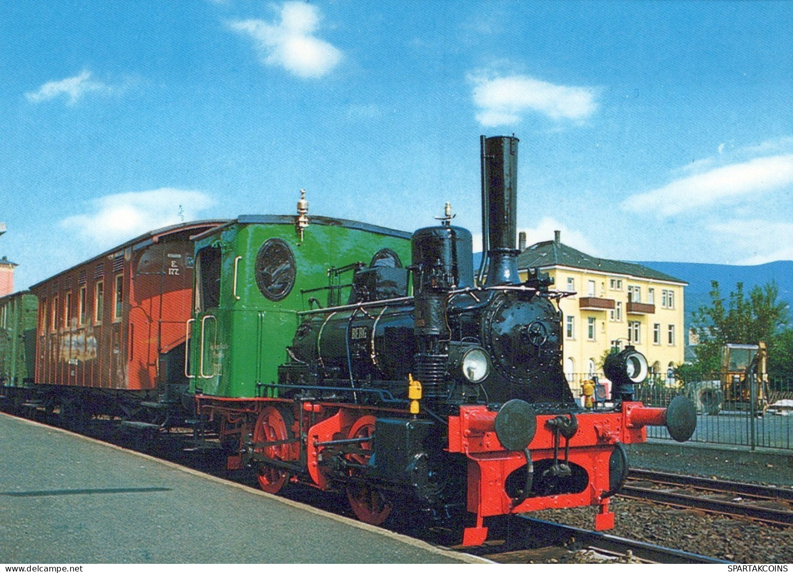 TREN TRANSPORTE Ferroviario Vintage Tarjeta Postal CPSM #PAA993.ES - Treni