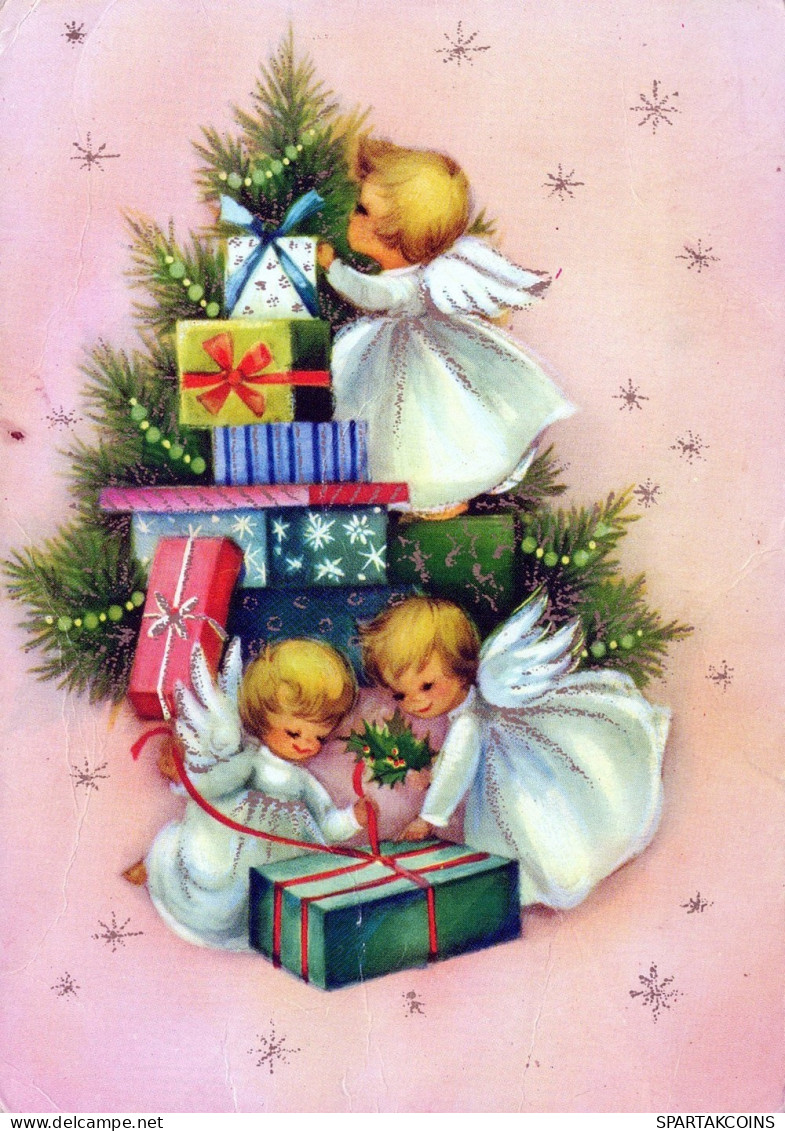 ÁNGEL NAVIDAD Vintage Tarjeta Postal CPSM #PAG929.ES - Angeli