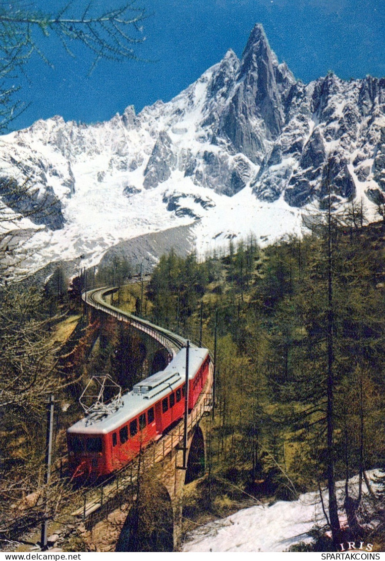 TREN TRANSPORTE Ferroviario Vintage Tarjeta Postal CPSM #PAA666.ES - Treni