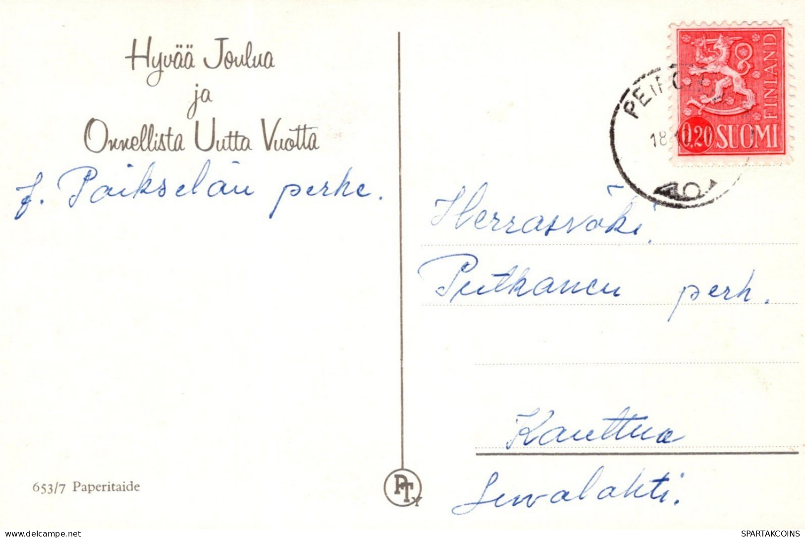 ÁNGEL NAVIDAD Vintage Tarjeta Postal CPSMPF #PAG741.ES - Engelen