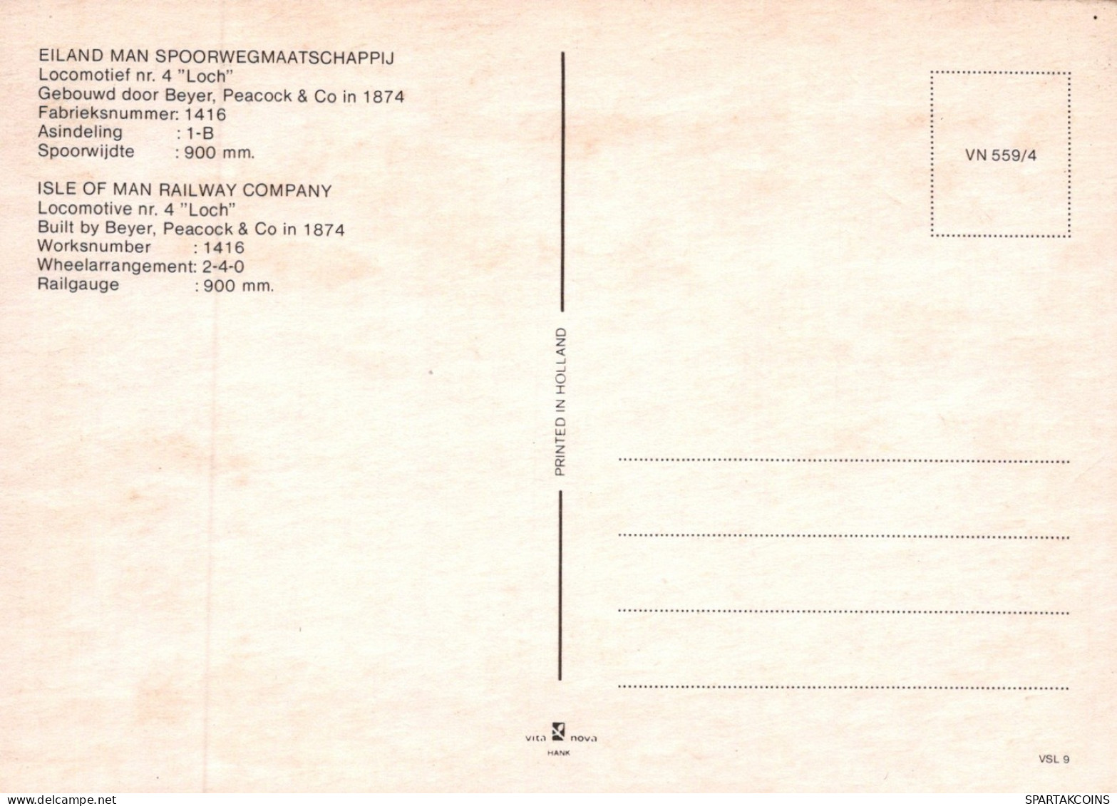 TREN TRANSPORTE Ferroviario Vintage Tarjeta Postal CPSM #PAA735.ES - Trains