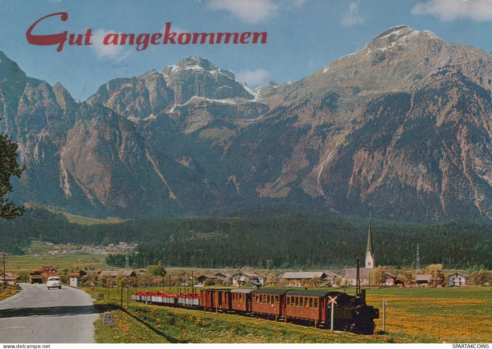 TREN TRANSPORTE Ferroviario Vintage Tarjeta Postal CPSM #PAA931.ES - Trains