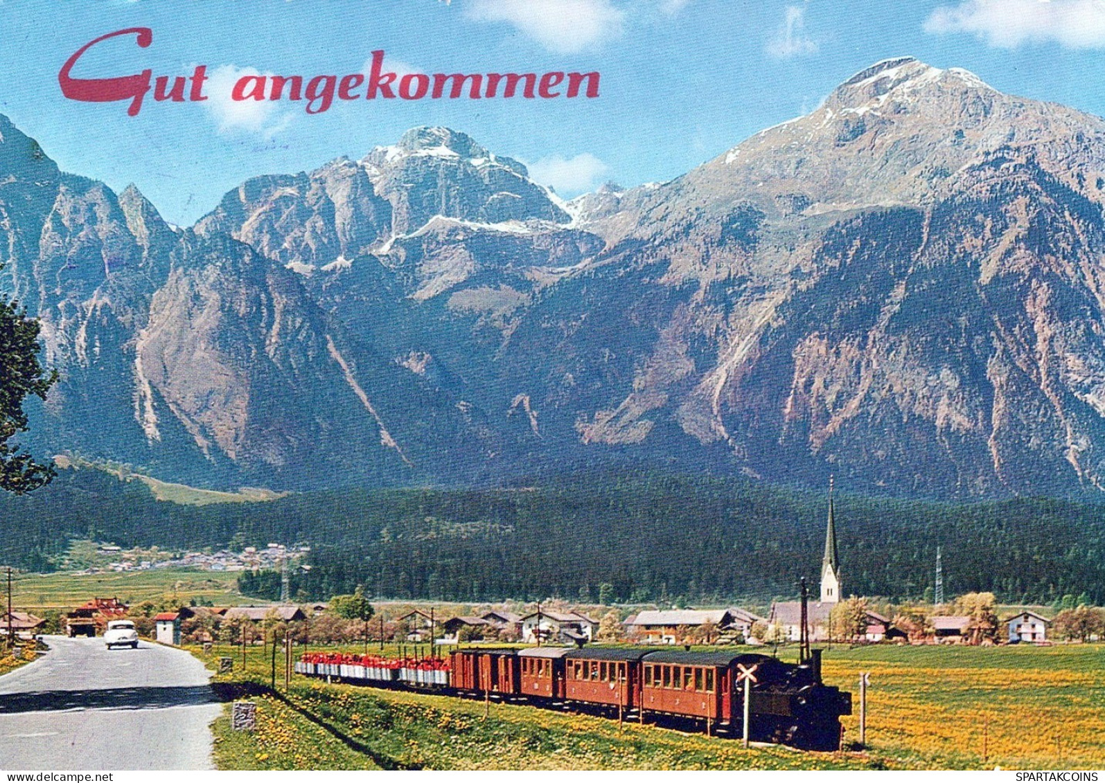 TREN TRANSPORTE Ferroviario Vintage Tarjeta Postal CPSM #PAA931.ES - Trains