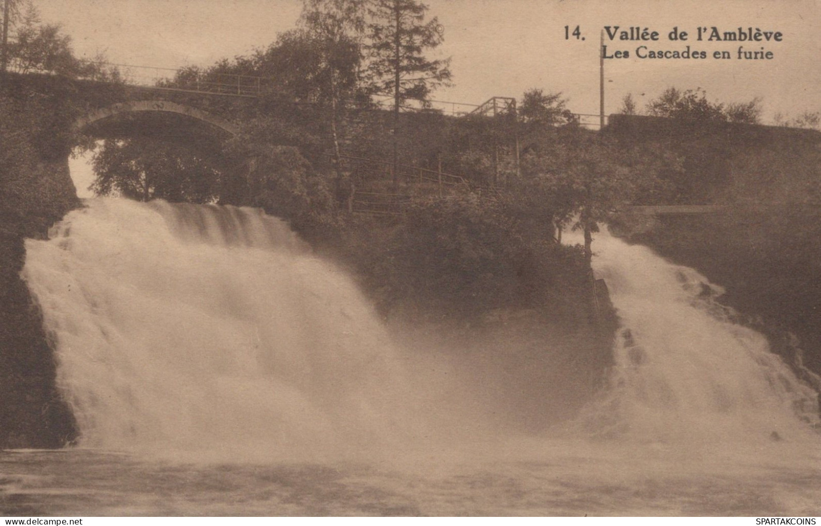 BELGIUM COO WATERFALL Province Of Liège Postcard CPA #PAD133.GB - Stavelot