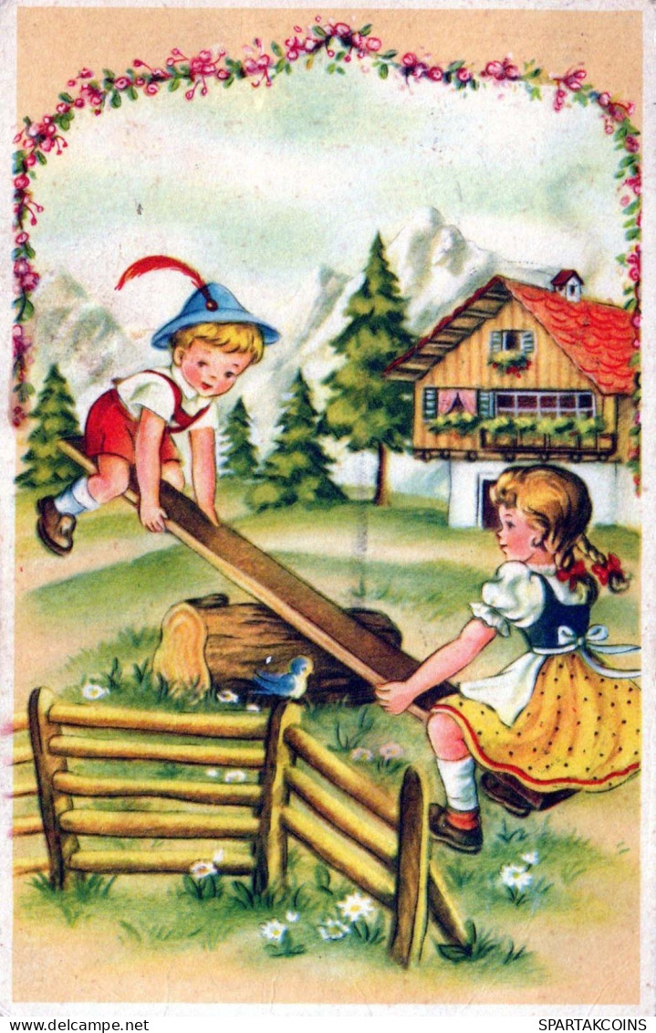 CHILDREN CHILDREN Scene S Landscapes Vintage Postcard CPSMPF #PKG773.GB - Szenen & Landschaften