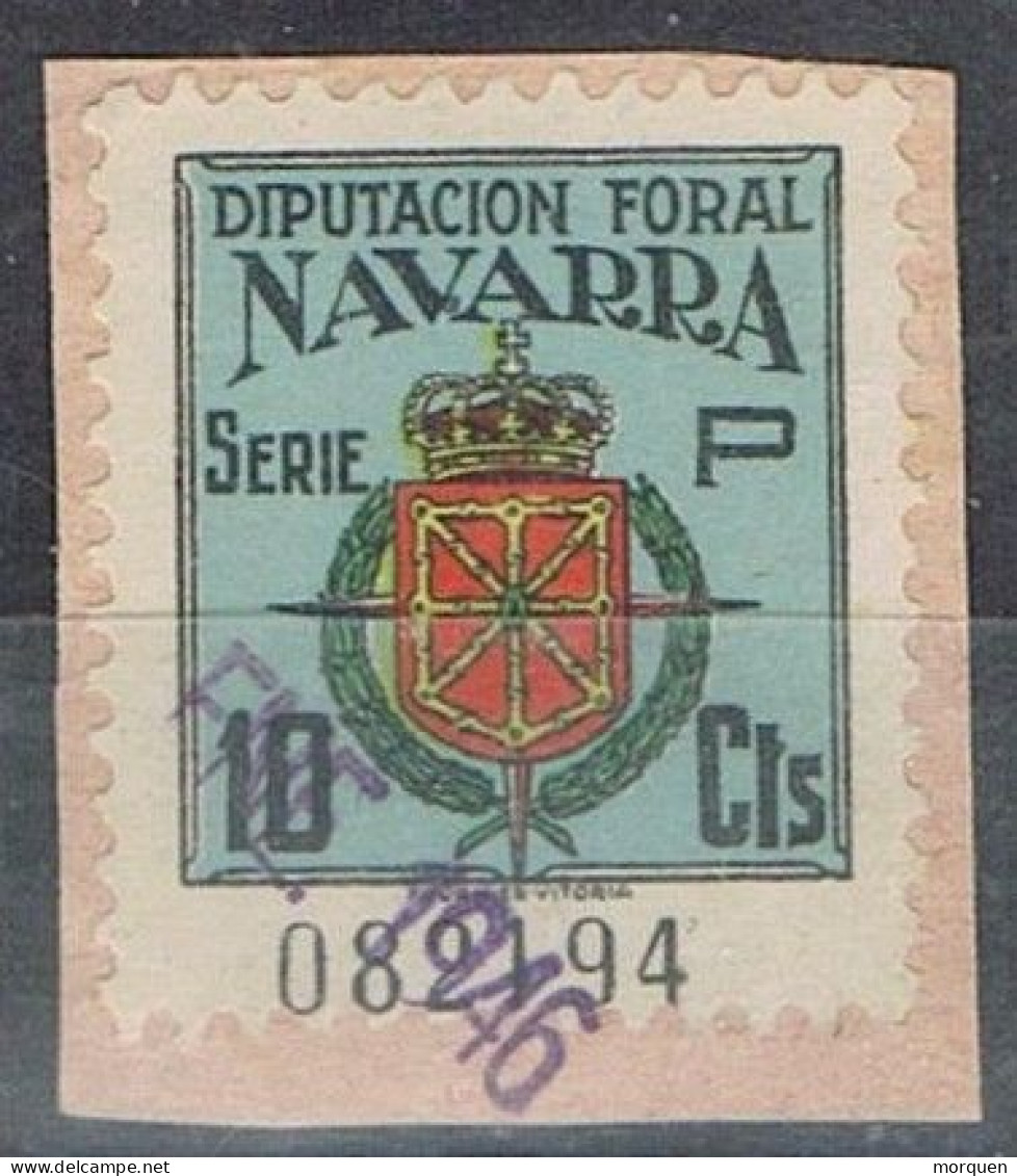 Sello Fiscal Diputacion De Navarra 10 Cts, Municipal, Serie P º - Steuermarken