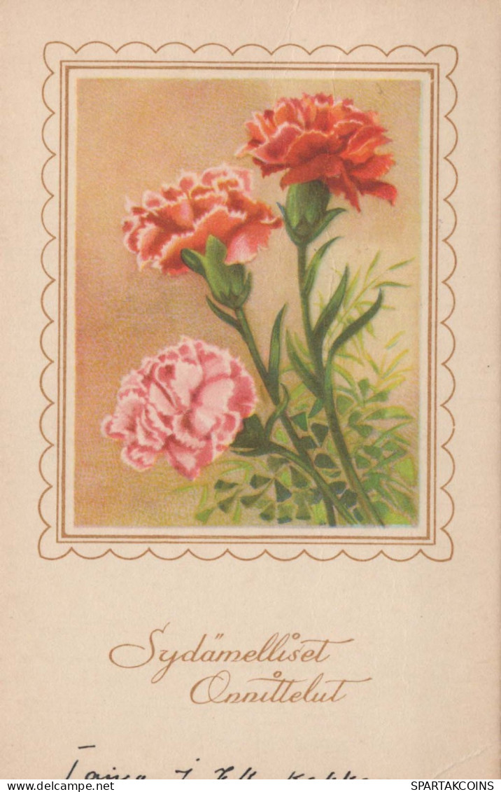 FLOWERS Vintage Postcard CPA #PKE725.GB - Blumen