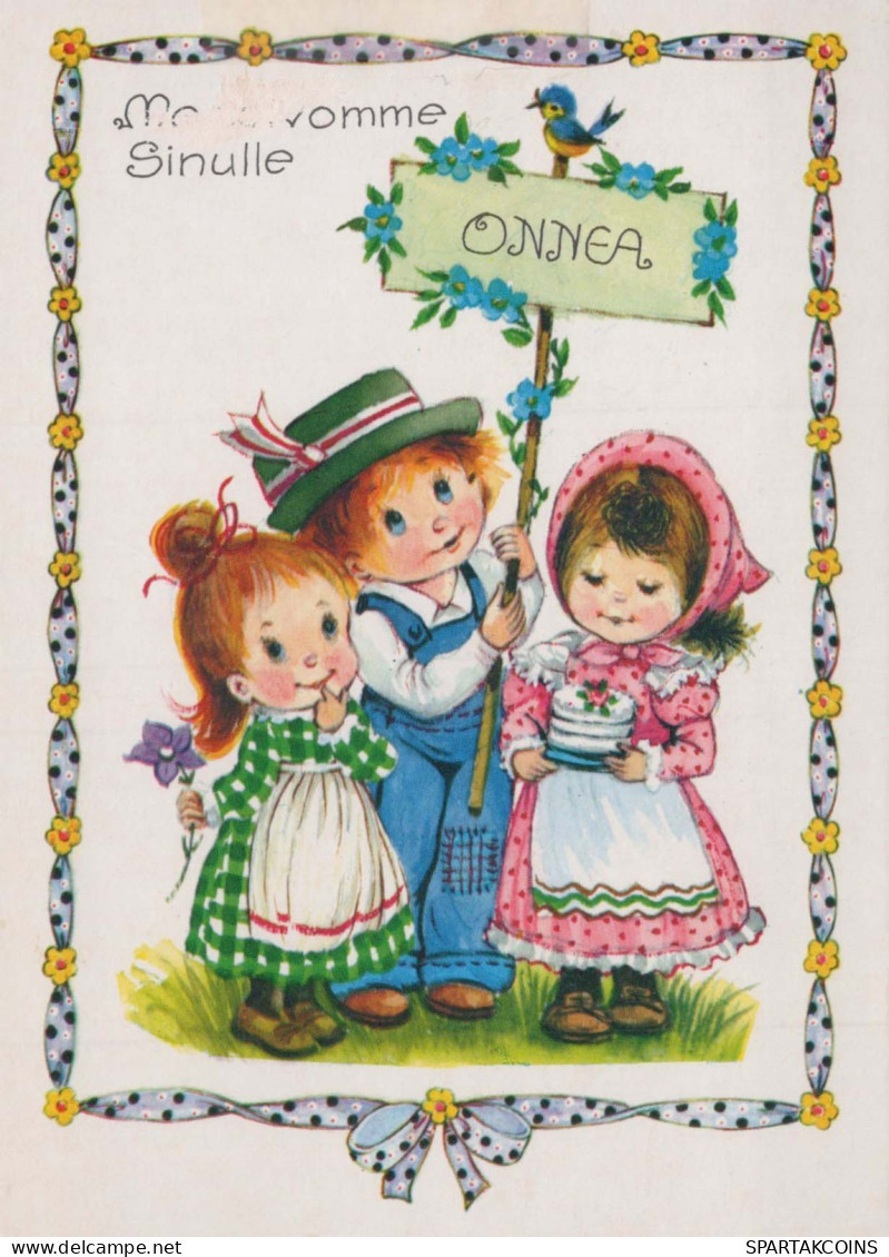 CHILDREN CHILDREN Scene S Landscapes Vintage Postcard CPSM #PBU529.GB - Escenas & Paisajes