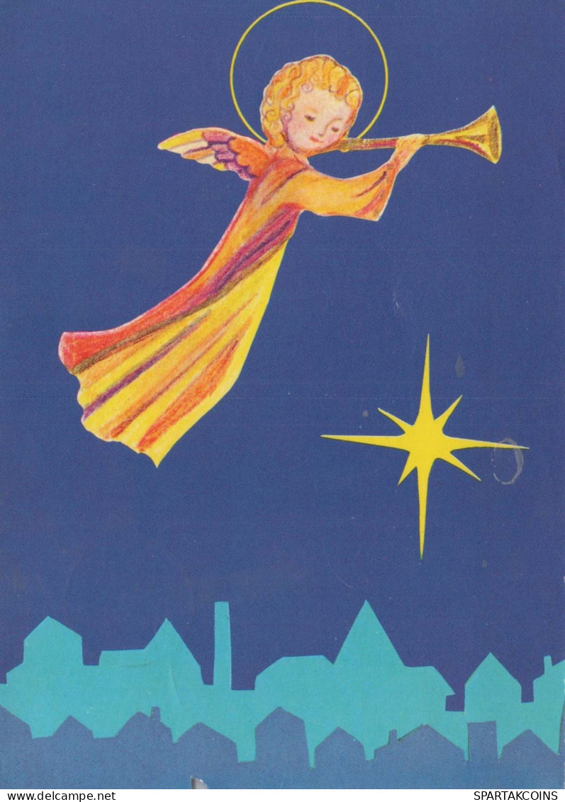 ANGEL Christmas Vintage Postcard CPSM #PBP402.GB - Angels