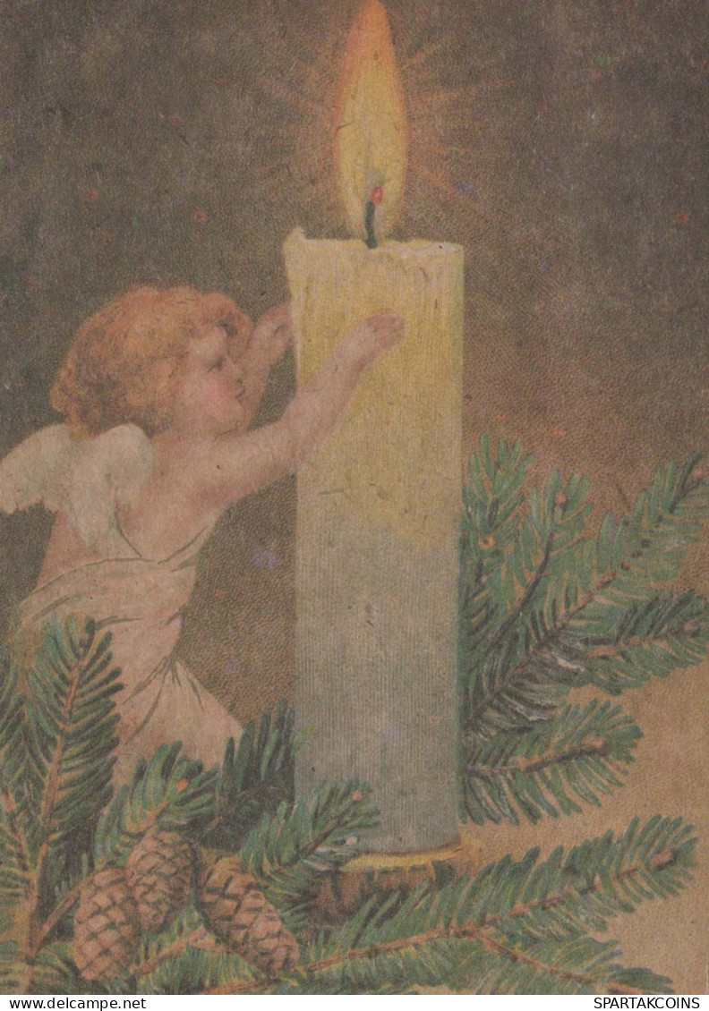 ANGEL Christmas Vintage Postcard CPSM #PBP341.GB - Angels