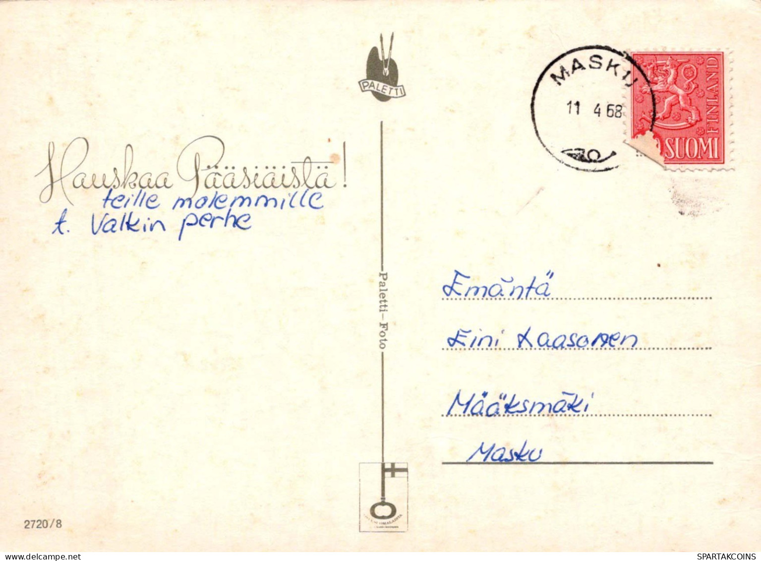 EASTER CHICKEN EGG Vintage Postcard CPSM #PBO905.GB - Ostern
