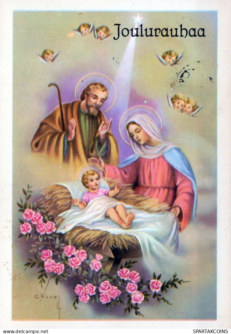 ANGEL Christmas Baby JESUS Vintage Postcard CPSM #PBP278.GB - Angeli