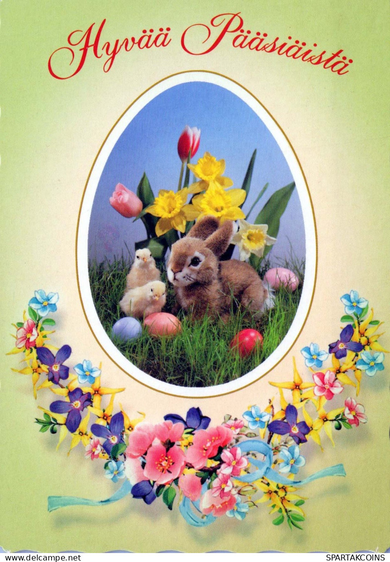 EASTER RABBIT EGG Vintage Postcard CPSM #PBO465.GB - Ostern