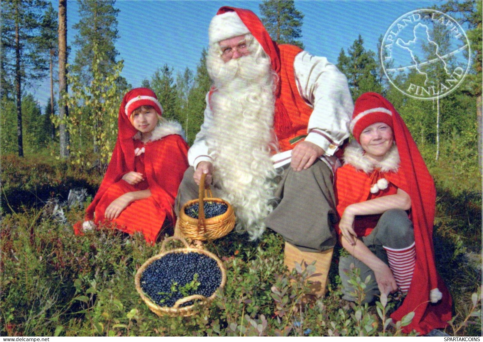 PÈRE NOËL Bonne Année Noël Vintage Carte Postale CPSM #PBL481.FR - Santa Claus