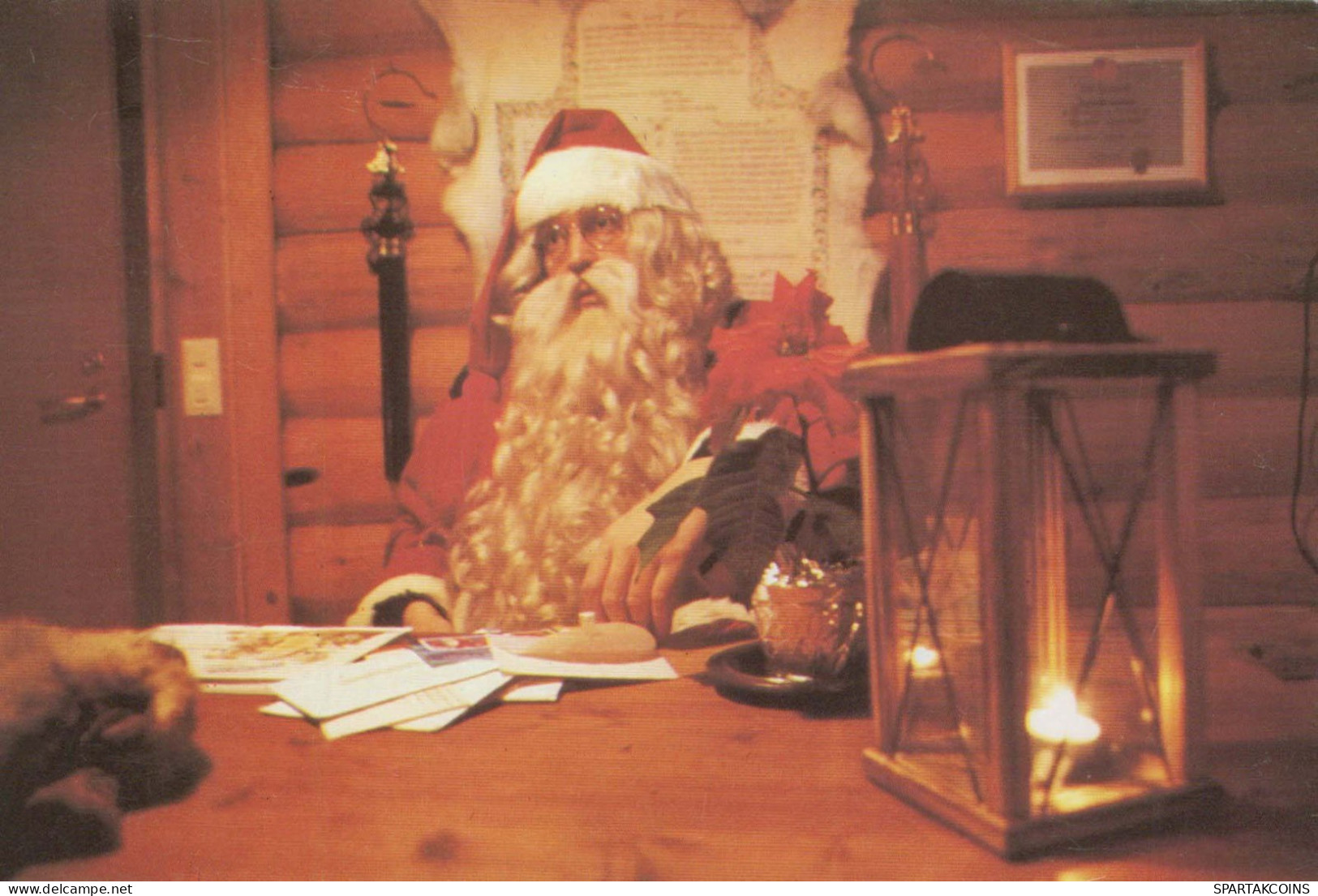 PÈRE NOËL Bonne Année Noël Vintage Carte Postale CPSM #PBB243.FR - Santa Claus