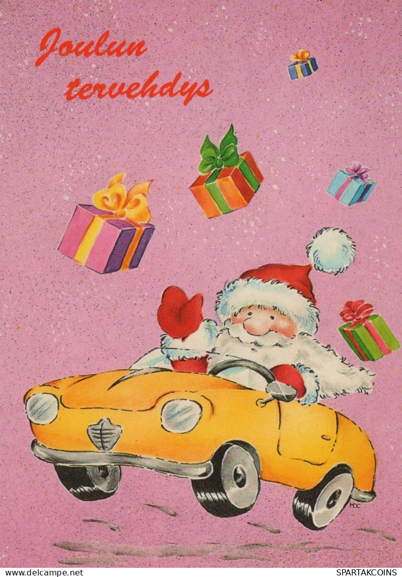 PÈRE NOËL NOËL Fêtes Voeux Vintage Carte Postale CPSM #PAJ997.FR - Santa Claus