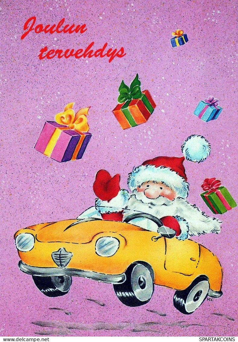 PÈRE NOËL NOËL Fêtes Voeux Vintage Carte Postale CPSM #PAJ997.FR - Santa Claus