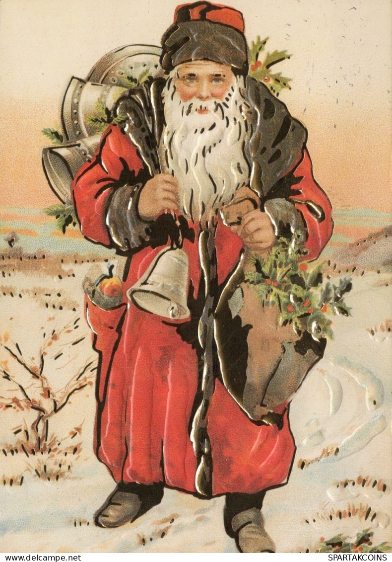 PÈRE NOËL NOËL Fêtes Voeux Vintage Carte Postale CPSM #PAJ651.FR - Santa Claus